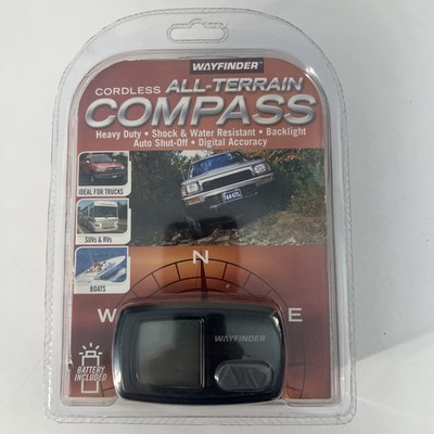 Wayfinder Z250 Digital All Terrain Vehicle Compass w/ Suction Cup Mount
