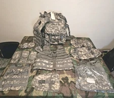 16pc Rifleman Kit MOLLE System ACU Complete Set US ARMY With Free NEW Bandoleer