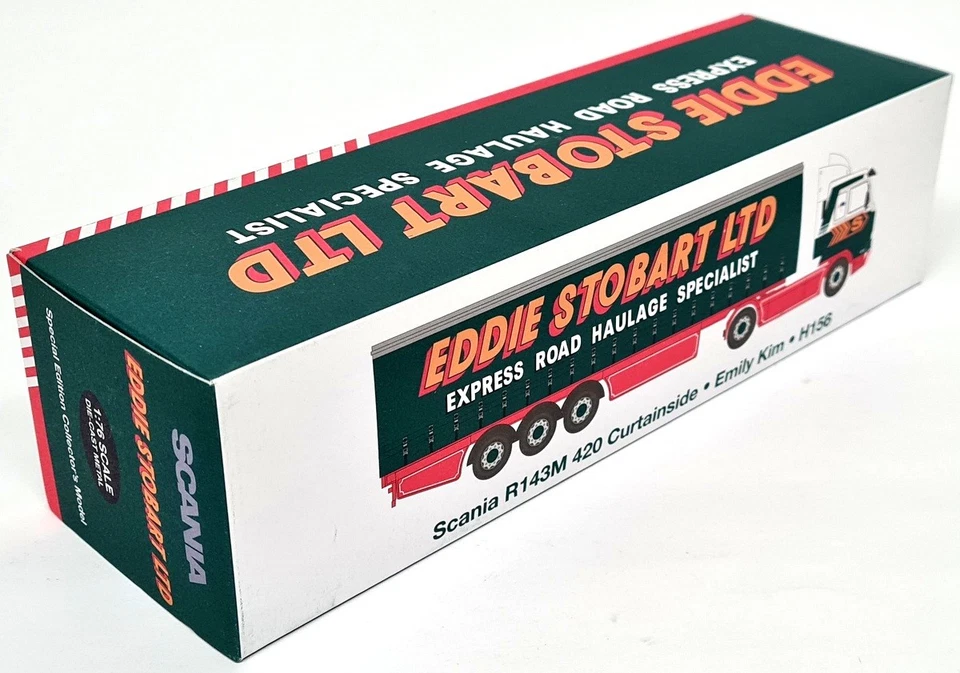 Atlas 1/76 Eddie Stobart R143M 420 Curtainside Emily Kim H156 Diecast Truck - Image 2 of 4