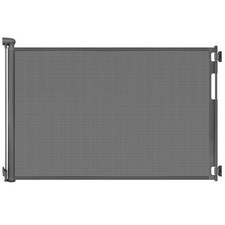 70 Inch Wide Retractable Baby Gate for Doorways, 33'' Tall x 70'' Wide, Gray