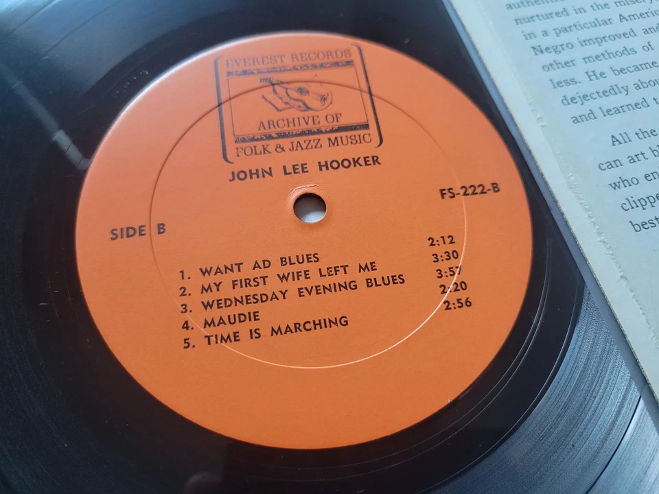 JOHN LEE HOOKER -John Lee Hooker IN SHRINK Compilation DELTA FOLK BLUES Lp - Image 4 of 4