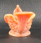 Boyd's Crystal Art Glass BIRD SALT #73 BUTTERNUT 6-27-02 Beige/Tan Cherry Seed — photo 4