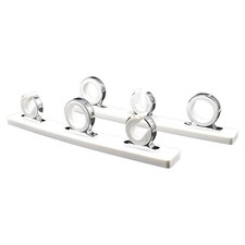 Marine City 3-Rod Reel Storage Hanger Rack 316 SS White Poly Board for Marines