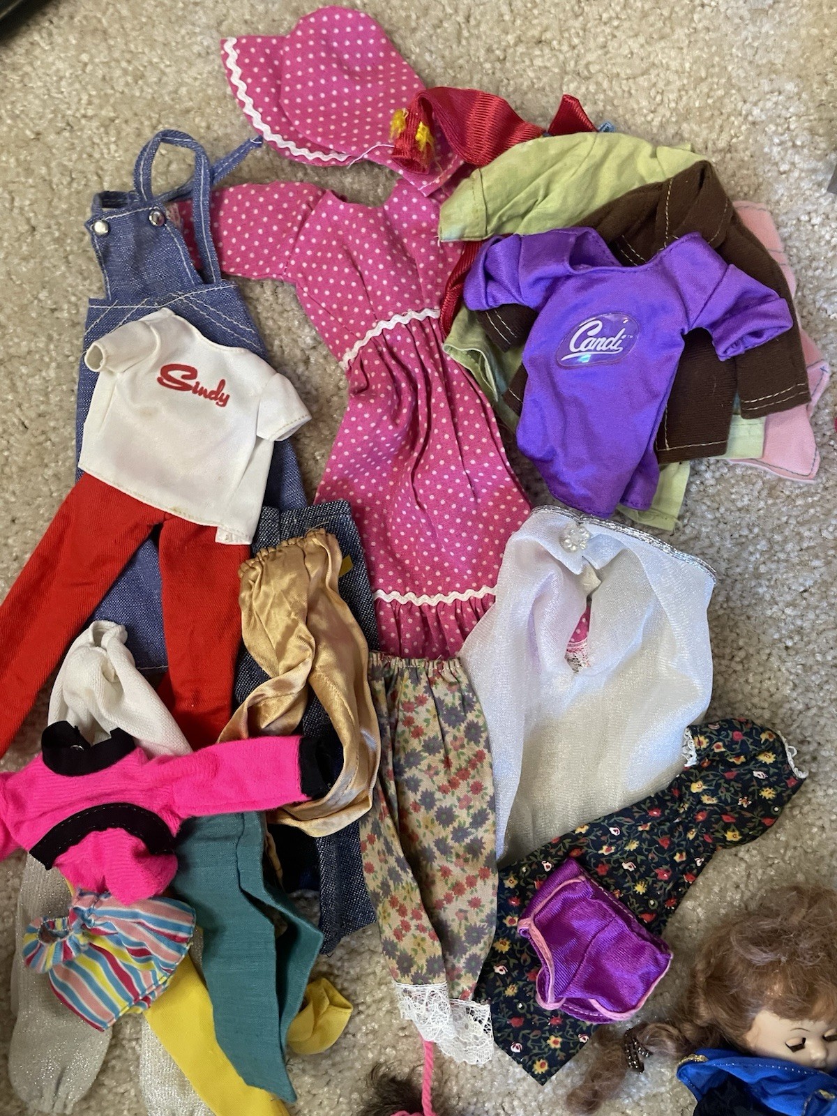 Large Mixed Lot Vintage 60’s-80’s Doll Clothes For  Vogue, Barbie And Other
