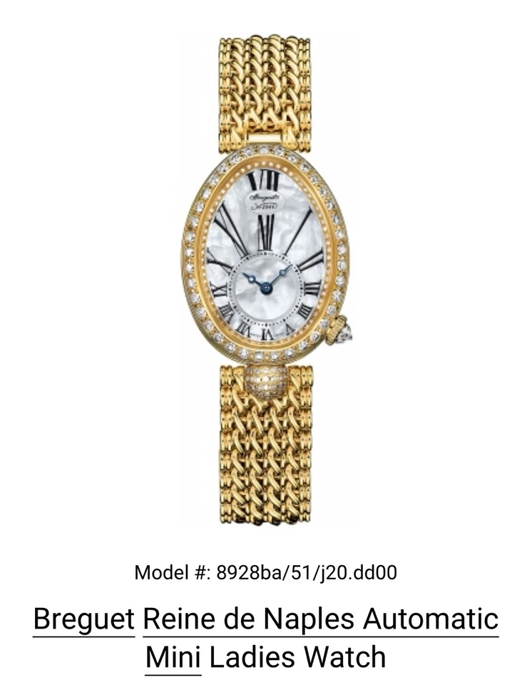 Link raro de ouro amarelo 18K 14 mm para Breguet Reine de Naples 8928BA - Imagem 3 de 3