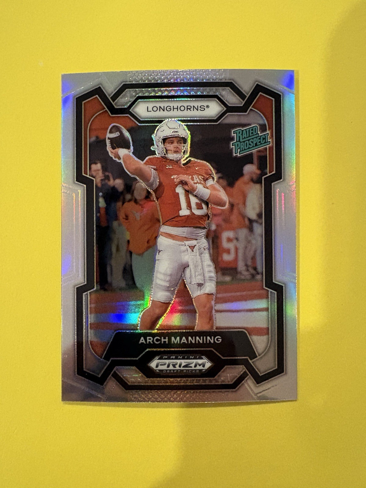 2024 Panini Prizm Draft Picks Rated Prospect Arch Manning #192 Silver Prizm (RC)