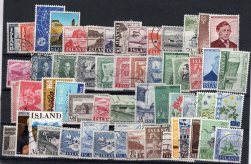 Handstamped Multiple Icelandic Stamps