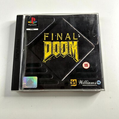 Final Doom - PlayStation (PS1, 1996 PAL) Complete With Manual CIB Free Postage