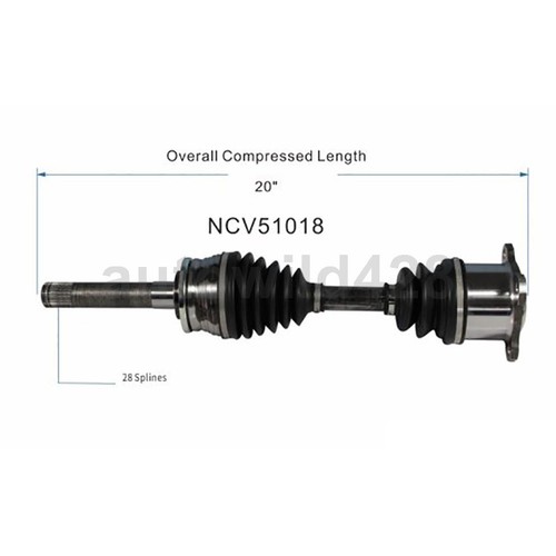 2 Front CV Axle Assembly Fits 1987 1988 1989 1990 1991 1992 1993 Dodge Ram 50 - Bild 10 von 10