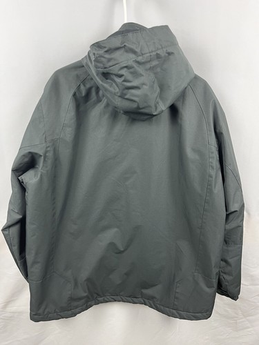 OUTDOOR LIFE Men's Hooded Mid-Weight Jacket SIZE L \ Dark Gray Water Resistant - Picture 2 of 12