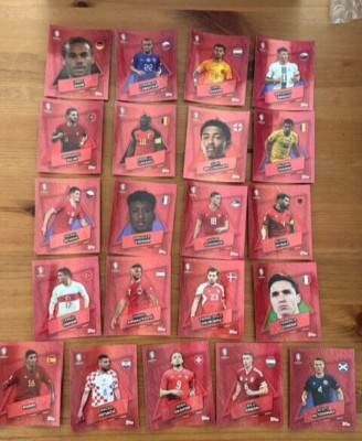 Topps UEFA EURO EM 2024 Sticker ROT RED SWISS SCHWEIZ - Star Player (SP) SET