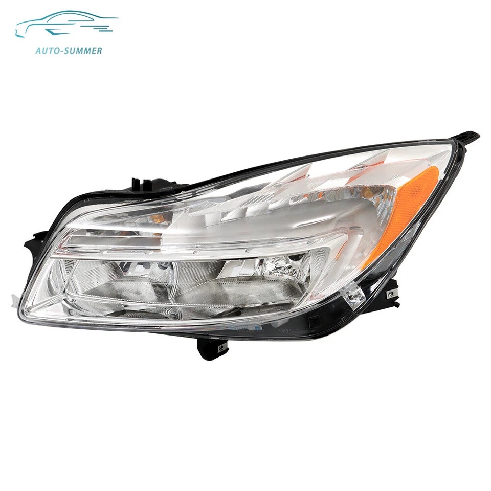 Headlight W/O DRL Headlamp Driver Side For 2011 2012 2013 Buick Regal Halogen Foto 2 de 4