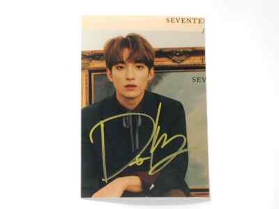 SEVENTEEN DK Autograph Photos Signature Fidelity Gifts 6 Inch Photos 李硕珉签名照