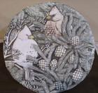 Vintage  11 7/8"  Outdoor Stepping Stone/Wall Decor Round Ceramic Tile (1pc)