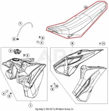 NEW OEM HUSQVARNA FE250 FE 250 SEAT SADDLE COMPLETE ASSEMBLY BLUE 2016 16