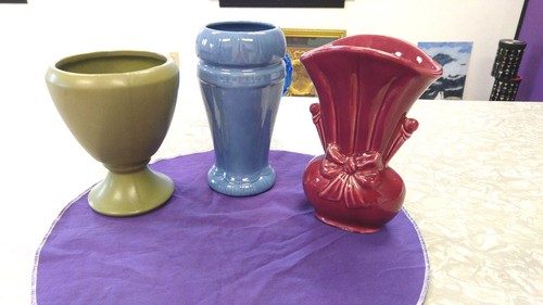 Holiday Floraline, california pottery, u.s.a. shawnee flower vaseS pottery - Picture 5 of 6