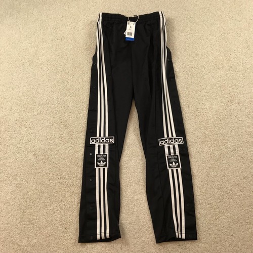 Adidas Originales Adibreak Botón Pantalones de Pista Para Hombre Pequeños HN6098 Negros Nuevos