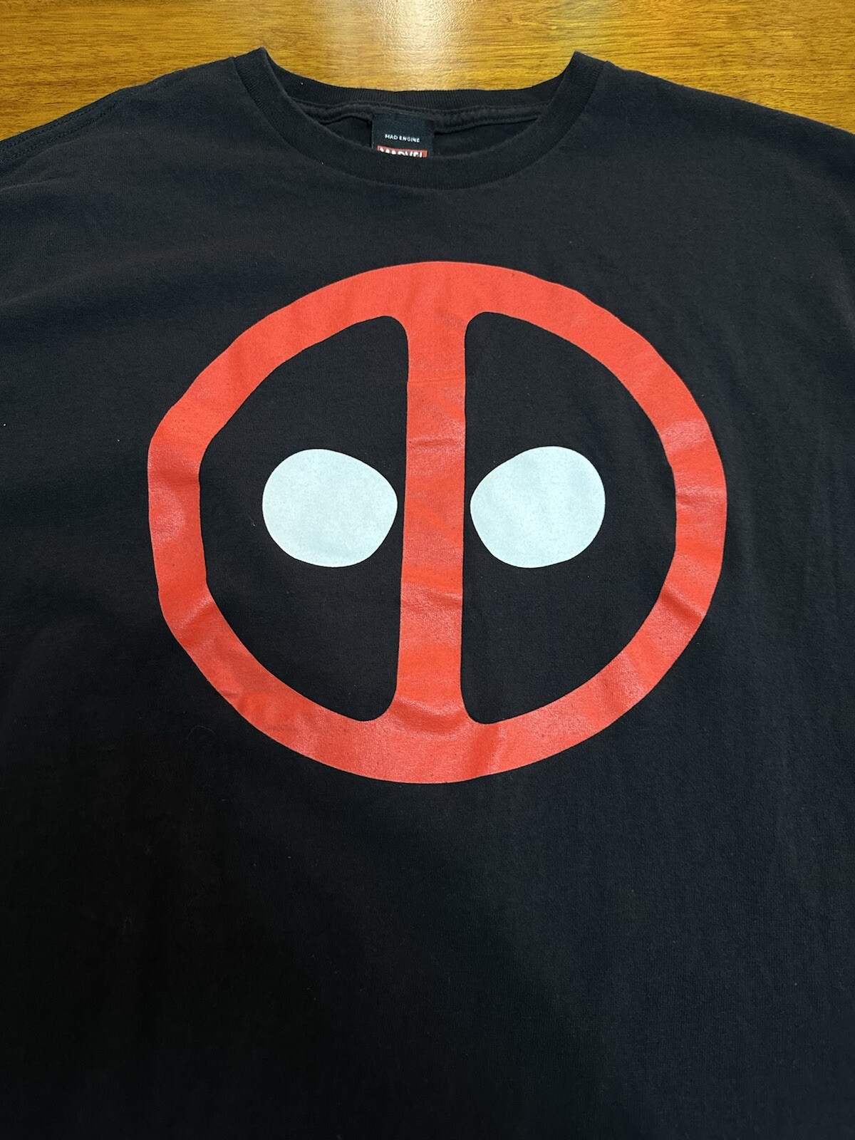 Deadpool Mad Engine Marvel 2012 Black Tshirt XL *… - image 2