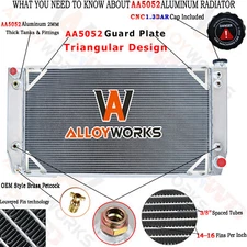 1696 3 Row Aluminum Radiator For 1988-2000 Chevy GMC C/K C2500 C3500 K2500 7.4L