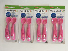 Lot Zak Toddlerific Flatware Set Spoon Fork Kids Easy Scoop Toddler Children