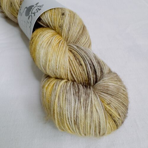 LEGACY FIBER ARTZ Luxury ART FILATO MARRONE Tan GIALLO OMBRE ~ 1 matassa "STEEL TOES" - Foto 10 di 11