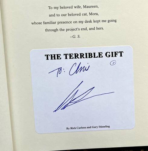 The Terrible Gift by Carlson and Simeling HC DJ 1st 1ST BRAND NEW (2002) - Picture 5 of 13