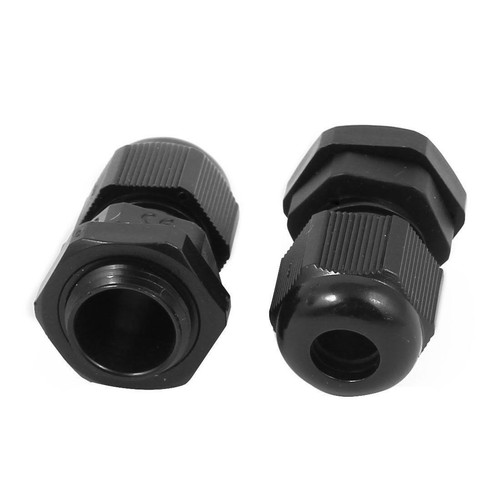 40 x PG9 Impermeable IP68 Seguridad Nylon Cable Glándula Conector Juntas Negro 34x23mm - Imagen 2 de 3