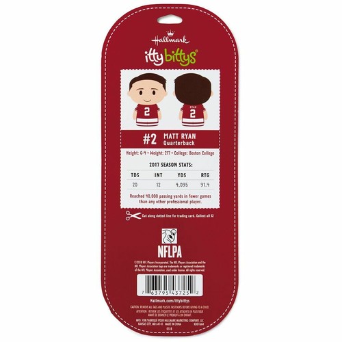 Hallmark Special Edition itty bittys NFLPA Atlanta Falcons Matt Ryan - Picture 4 of 5