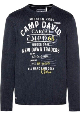 Camp David Strickpullover Neu deep sea Pullover Gr.XXL 2XL XL