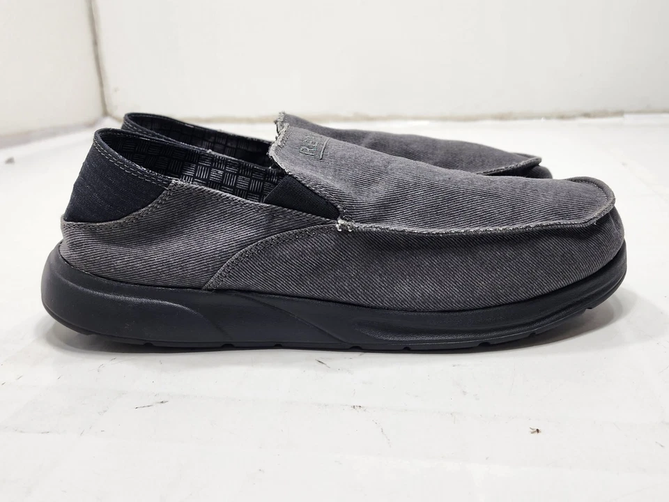 Mocasines sin cordones Reef Cushion Coast para hombre informales negros piedra talla 12 Foto 3 de 4