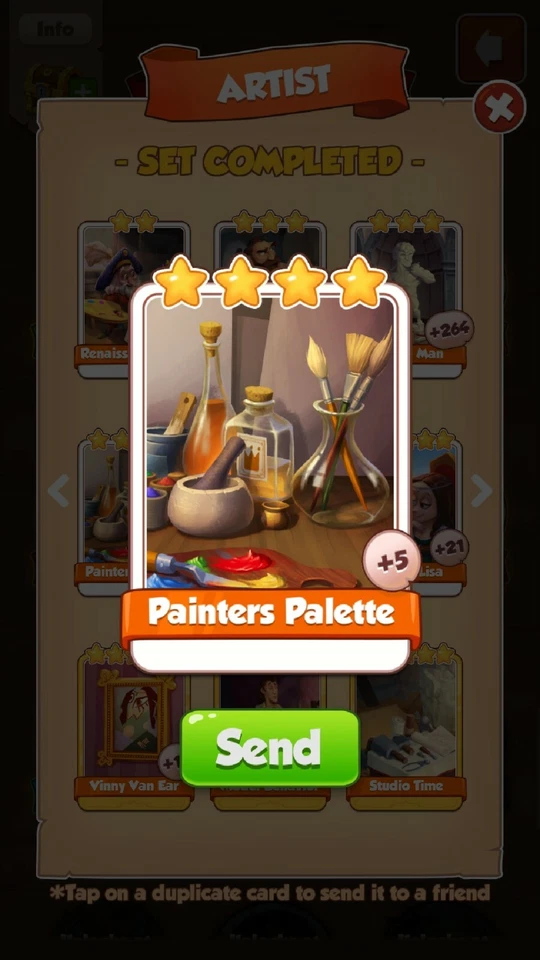 Coin Master Card Painters Palette *Fast Delivery*