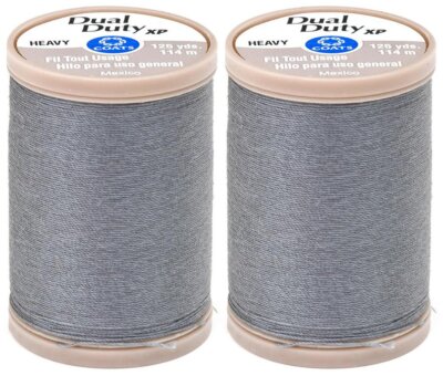 2-Pack - COATS & CLARK Dual Duty XP Heavy Thread 125-Yard Slate