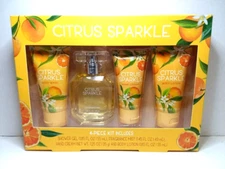 Citrus Sparkle 4 Piece Kit Shower Gel Fragrance Mist Body Lotion Hand Cream
