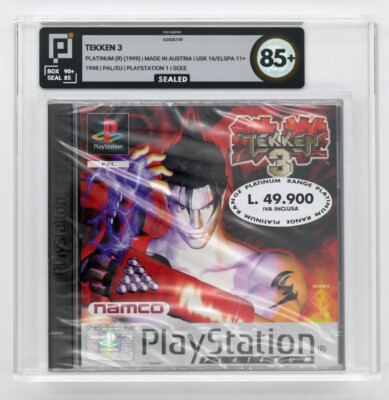 TEKKEN 3 Platinum First Print Pixel 85+ **PS1 PlayStation 1 NEU SEALED (No VGA)