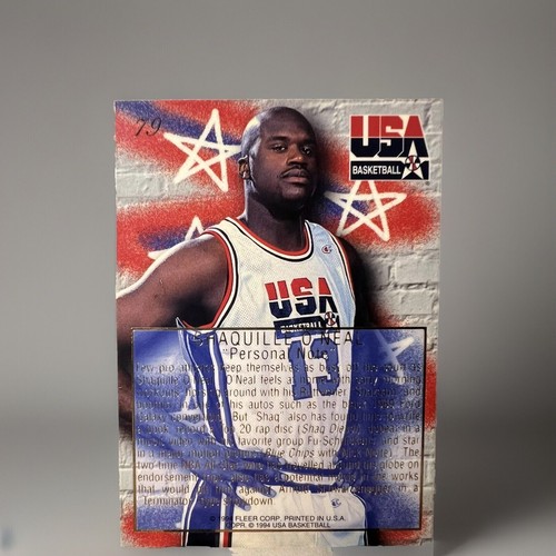 Shaquille O'Neal 1994 Flair USA #79 GOLD Personal Note - Picture 2 of 2