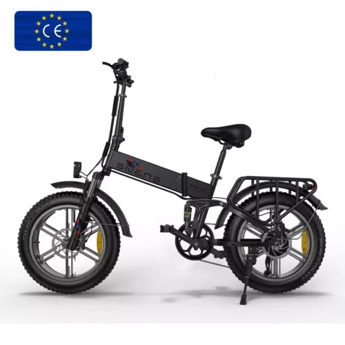 20 Inch Fat Tyre Folding Bike Mountain Bicycle 48V 13AH Full Suspension Pedelec
