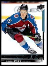 2018-19 Upper Deck Young Guns Sheldon Dries Rookie Colorado Avalanche #240 R100