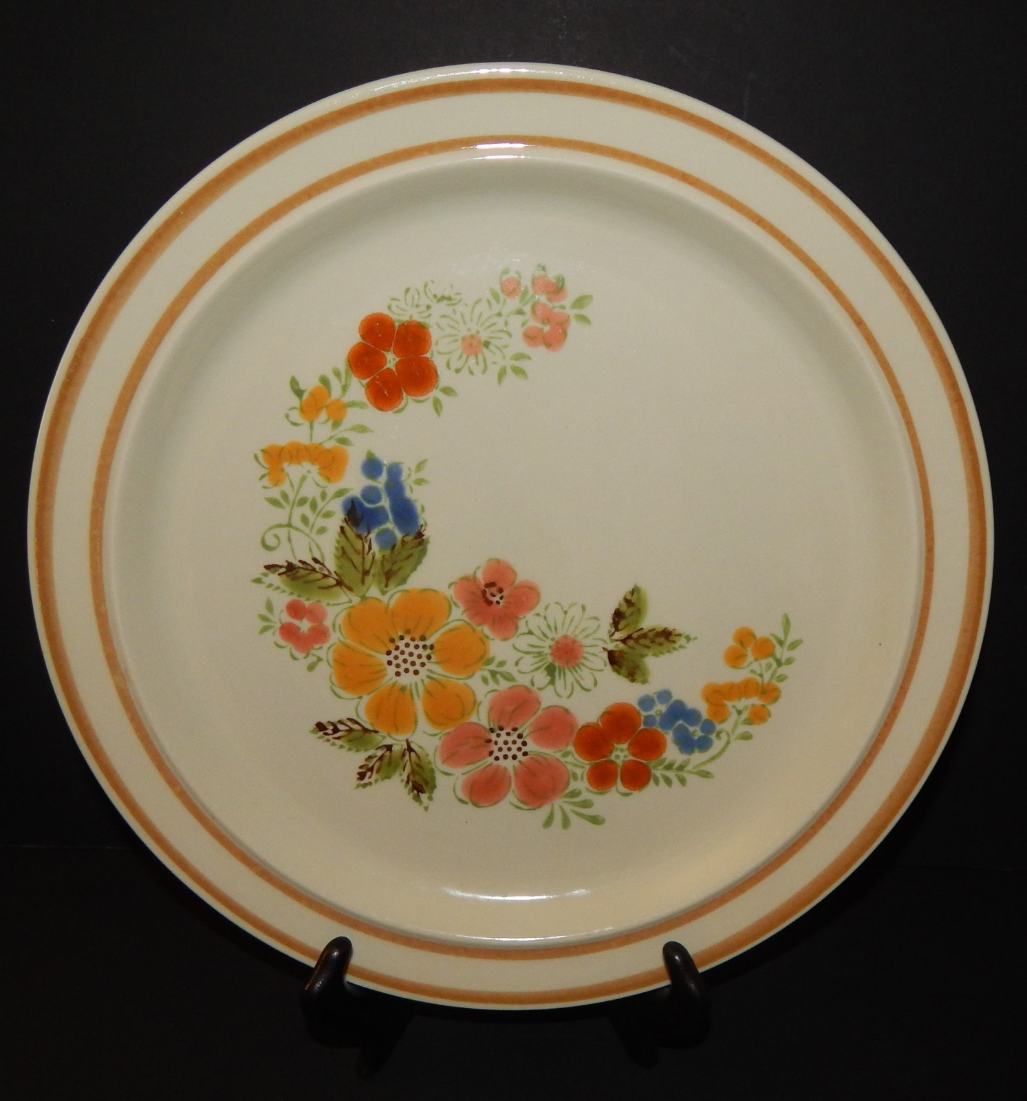 2 Sweet Flowers Collection Stoneware 305 Stoneware Dinner Plates Japan eBay