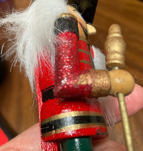 Nutcracker Figurine Soldier 5 3/4”tall, Ornament Red Jacket Detailed - Bild 6 von 7