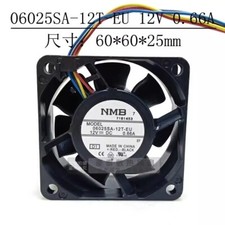 NMB 06025SA-12T-EU 6025 DC12V 0.66A 6CM 4-Wire Cooling Fan