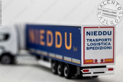 Herpa PIHR957755 H0 1:87 - camion Scania CR20 HD con semirimorchio NIEDDU Traspo - Imagen 6 de 7