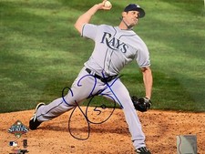 Grant Balfour 2008 World Series Tampa Bay Rays Autographed 8x10 Photo COA Proof