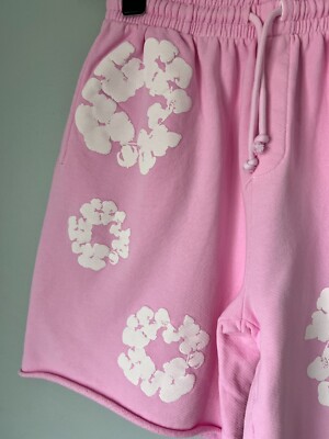 Denim Tears Cotton Wreath Sweat Shorts - Size XS - Pink - NEW | eBay