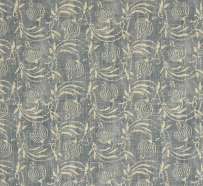 GP & J BAKER VORHANGSTOFF DESIGN Granatapfel 6,4 METER DENIM LEINENMISCHUNG