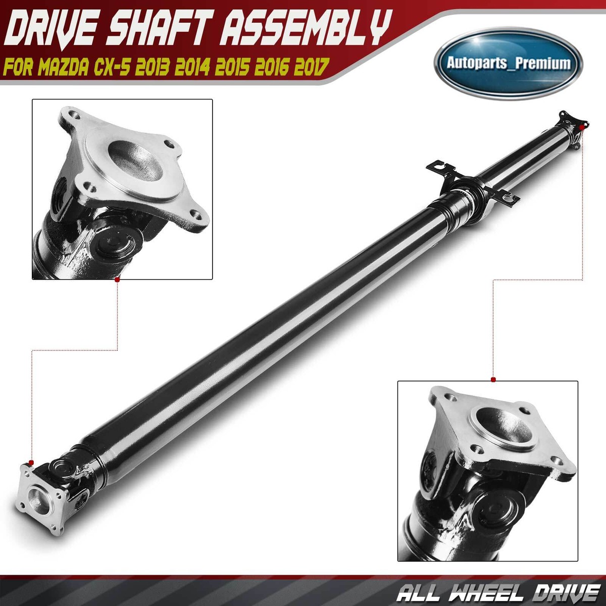 Rear Driveshaft Prop Shaft Assembly for Mazda CX-5 2013-2017 AWD
