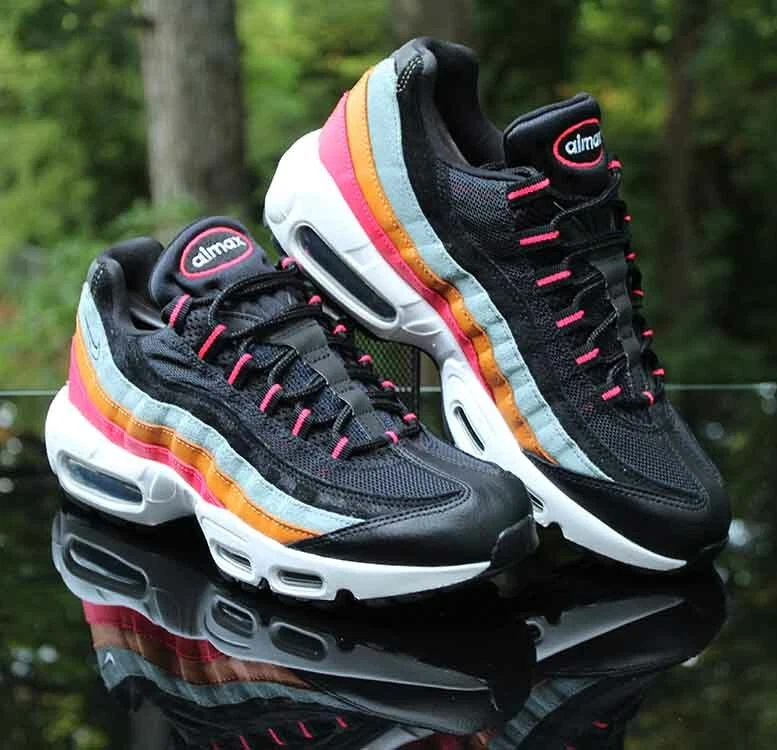 Nike Air Max 95 Essential Ocean Cube Herren Gr e 7 schwarz wei Kumquat AT9865