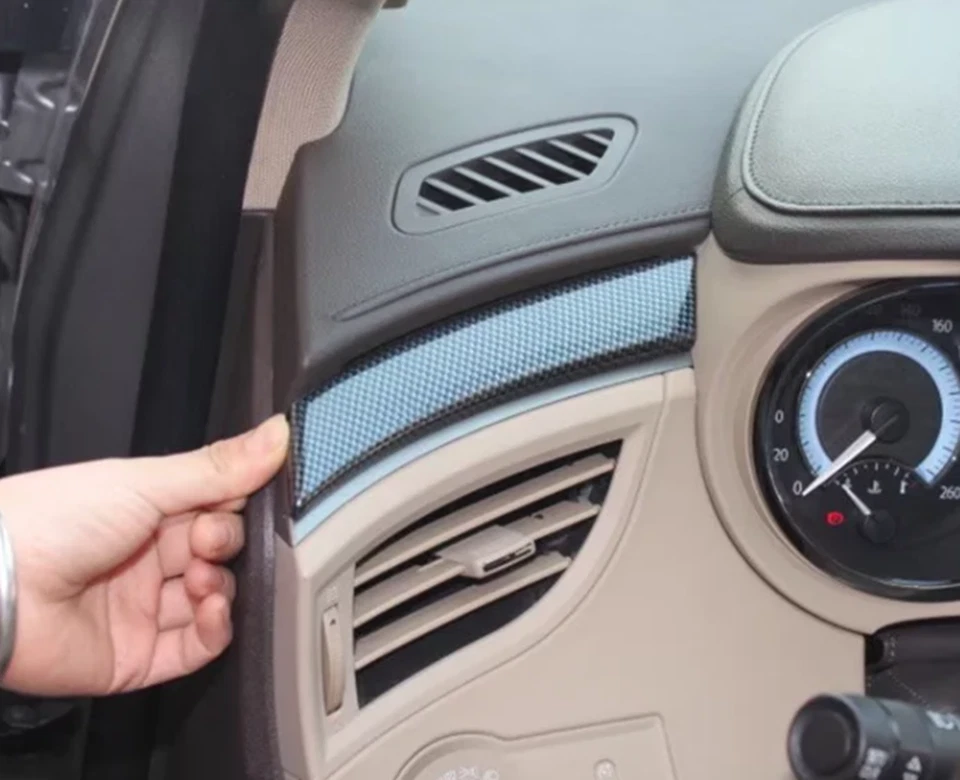 Kit de cubierta interior de auto de fibra de carbono negro de 13 piezas para Buick LaCrosse 09-2012 Foto 3 de 4