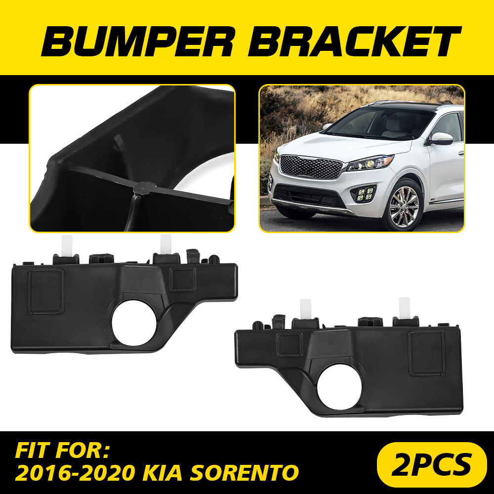 FRONT BUMPER SUPPORT RETAINER BRACKETS LEFT RIGHT FITS 2016-2020 KIA SORENTO EPU