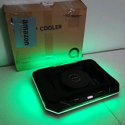 Gaming Laptop Cooling Pad Cooler w/ 4.72''  Turbo Fan, 10-17.3'' Laptop Dust Filte