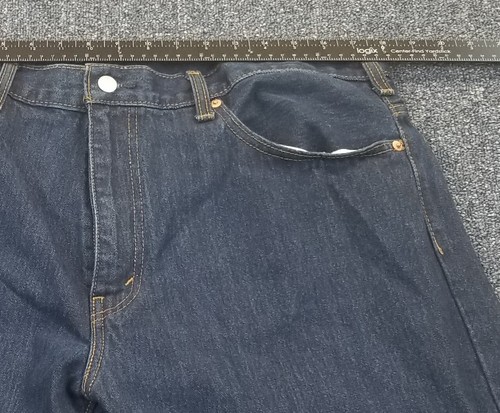 Levi's 517 Jeans Uomo 38x32 Blu Y2K Baggy Largo Vestibilità Dritta Rosso Tab Comfort - Foto 10 di 14